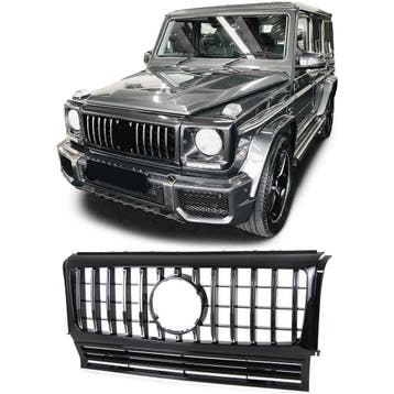 Glans Zwarte Gril Mercedes G Klasse 1990-2018 J295, Nieuw, Voor, Mercedes-Benz
