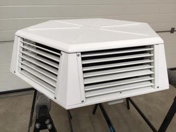 11 kw CV luchtverwarmer Kampmann Ultra (6 stuks op voorraad), Ophalen of Verzenden, Gebruikt, 800 watt of meer, Kachel