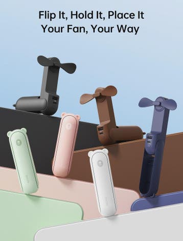 JISULIFE Draagbare Mini Ventilator: 3-in-1 USB Oplaadbaar me, Verzenden, Nieuw