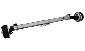 Torsie As, geremd, 1400 kilo 5 gaats, 1100/1550 mm., Verzenden, Nieuw