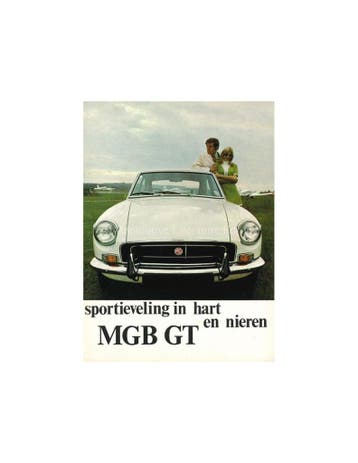 1967 MG MGB GT BROCHURE NEDERLANDS, Boeken, Nieuw, Author