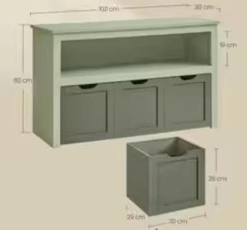 Speelgoed- en Boekenplank voor Kinderen – 102x30x60 cm MDF, Verzenden, Nieuw