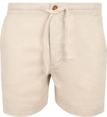 Superdry Short Linen Merchant Sand maat M Heren, Kleding | Heren, Broeken en Pantalons, Beige, Nieuw, Superdry, Verzenden