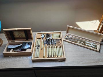 Laguiole coffret huitre service à découpé - Bestekset (24) -