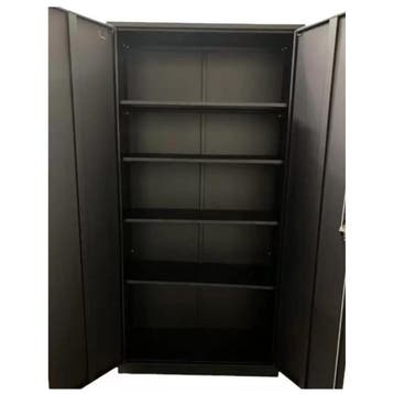 Nieuwe Klapdeurkast 200 x 100 x 40 cm Zwart- Archiefkast, Huis en Inrichting, Kasten | Roldeurkasten en Archiefkasten, Verzenden