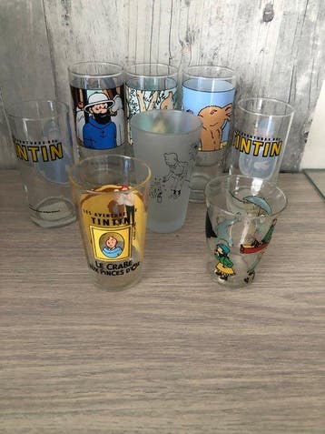Ensemble de 8 verres Tintin - Tintin, Nieuw