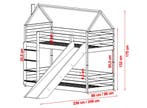 Stapelbed met Glijbaan Pleun 80 x 180, Verzenden, Nieuw, Stapelbed