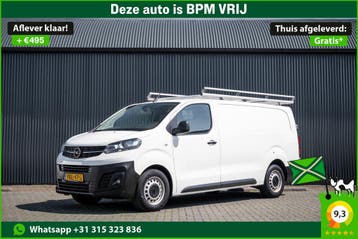 Opel Vivaro 1.5 L3H1 | 1e Eigenaar | Cruise | Airco |, Stof, Gebruikt, Wit, Lease
