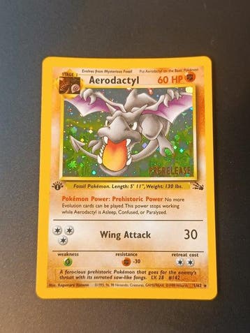 Pokémon - 1 Card - Aerodactyl first edition Prerelease First, Nieuw