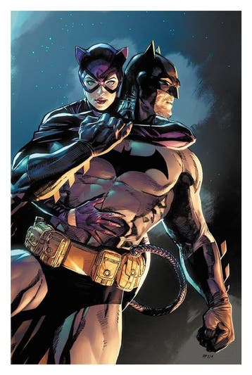 DC Comics Art Print Batman & Catwoman 61 x 41 cm - unframed, Ophalen of Verzenden, Nieuw