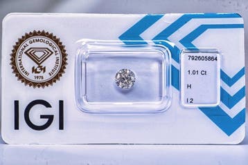 Zonder minimumprijs - 1 pcs Diamant (Natuurlijk) - 1.01 ct -, Nieuw
