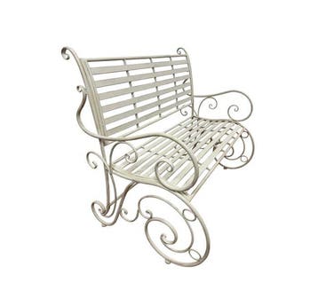 Garden Bench Curls - Bank - Metaal