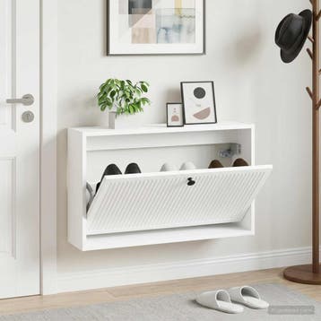 vidaXL Wandgemonteerde Schoenkast EDE 71 x 17 x 43 cm, Verzenden, Nieuw