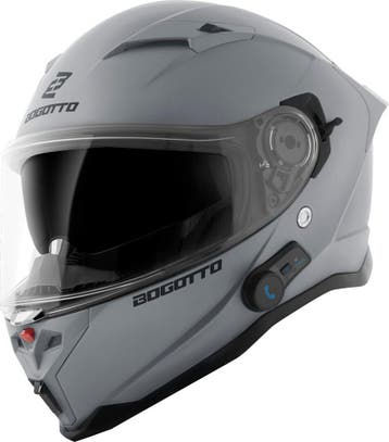 Bogotto H153 BT Grijs Bluetooth Helm, Integraalhelm, Nieuw met kaartje, Overige merken, Heren