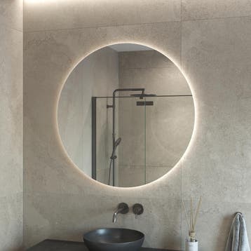 BWS Badkamerspiegel | Spark | Rond | met LED verlichting |, Ophalen of Verzenden, Nieuw, Bad