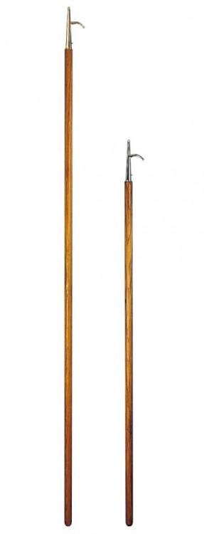Haakstok hardhout met verchroomde haak 150 cm, Ophalen of Verzenden, Nieuw, Zeilboot of Motorboot