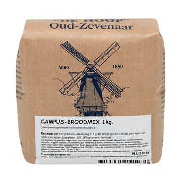 Molen de Hoop Campus Broodmix 1kg, Verzenden, Nieuw
