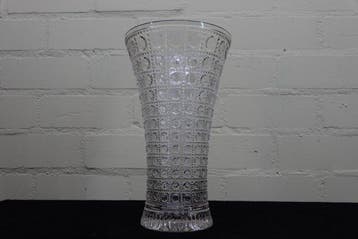 Val Saint Lambert - vintage geslepen vaas glas - Vaas - Glas