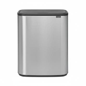 Brabantia Bo Touch Bin 2x30L Matt Steel | Retourdeal 20%, Verzenden, Nieuw