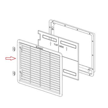 Dometic Luchtafvoerrooster LS230 Wit/Grijs, Caravans en Kamperen, Ophalen of Verzenden, Nieuw