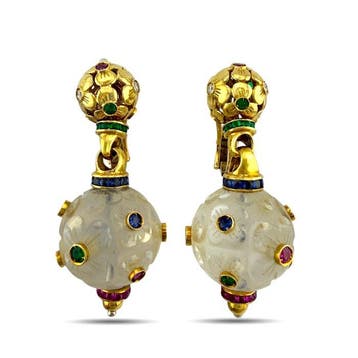 Oorbellen - 18 karaat Geel goud, Vintage 18K geelgoud 4,88, Nieuw
