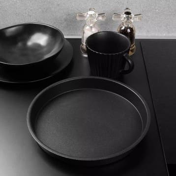 AMT Gastroguss Ronde snackpan – 24 cm – vlakke bodem –, Ophalen of Verzenden, Nieuw, Aluminium
