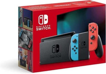 Nintendo Switch Console Set Blauw / Rood V2 in Doos (Nett..., Ophalen of Verzenden, Zo goed als nieuw