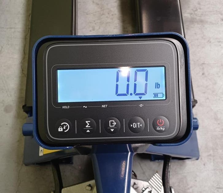 Weegpalletwagen pompwagen met weegschaal 2.5T, Doe-het-zelf en Verbouw, Palletwagens en Pompwagens, Nieuw, Ophalen of Verzenden