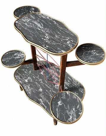Plantentafel - Hout - Vintage plantentafel