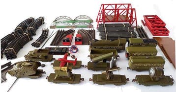 Marx - Speelgoed trein Army Supply Train 500 - 1940-1950 -, Antiek en Kunst, Antiek | Speelgoed