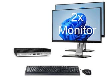ACTIE: HP EliteDesk 800 G5 Mini i5 9e Gen incl. 2 Monitoren, Ophalen of Verzenden, Nieuw