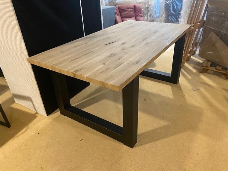 Eettafel, naturel, Huis en Inrichting, Tafels | Eettafels