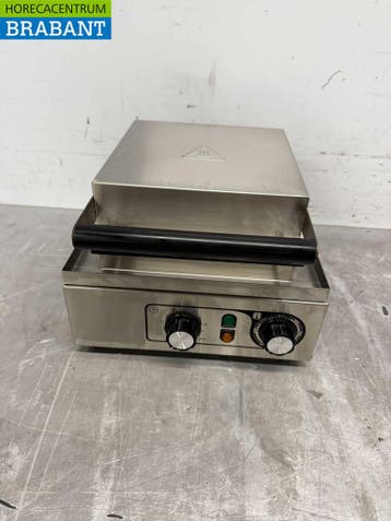 RVS Wafelijzer hartjes met timer 230V Horeca, Ophalen of Verzenden, Nieuw zonder verpakking