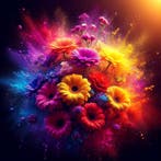 Glory of Flowers, Antiek en Kunst, Kunst | Tekeningen en Foto's, Verzenden
