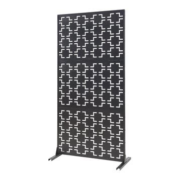 Scheidingswand Aaskis zwart 200x100x50 cm casa.pro, Verzenden, Nieuw