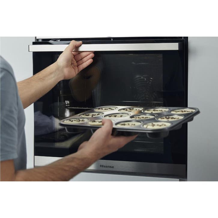 Hisense BI62211CX - Inbouw Oven - 60cm - 77L - Hetelucht &, Witgoed en Apparatuur, Ovens, Zo goed als nieuw, Ophalen of Verzenden