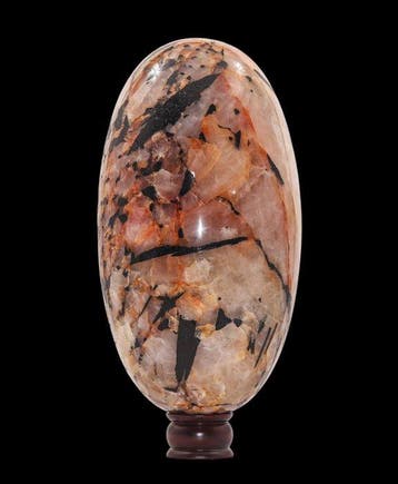 Museumkwaliteit 10,49 kg Tourmalijnkwarts Lingam - India -