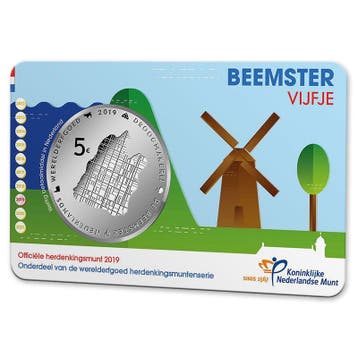 5 Euro 2019 Beemster UNC Coincard, Verzenden