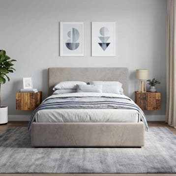 vidaXL Wandbeugel Bedkast 2 st Oud hout 33 x 34,5 x 24 cm, Minder dan 45 cm, Verzenden, Nieuw, Minder dan 55 cm