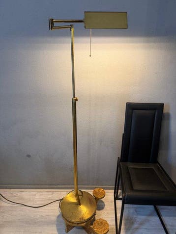 Staande lamp - Messing - Notarislamp