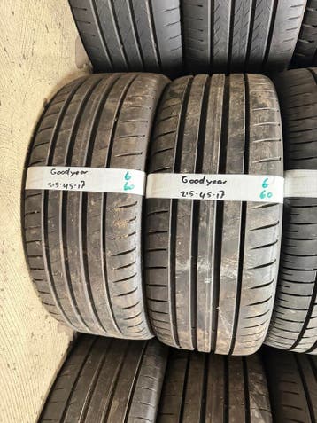 215-45-17 Goodyear Zomerbanden 6mm Incl Montage 215 45 17, Ophalen, 17 inch, Band(en), Personenwagen