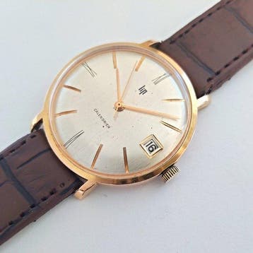 Lip - France cal. R136 mens gold plated - Zonder, Nieuw