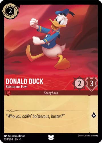 [108/204] - DONALD DUCK - Boisterous Fowl ENG FOIL [M/NM], Ophalen of Verzenden, Nieuw