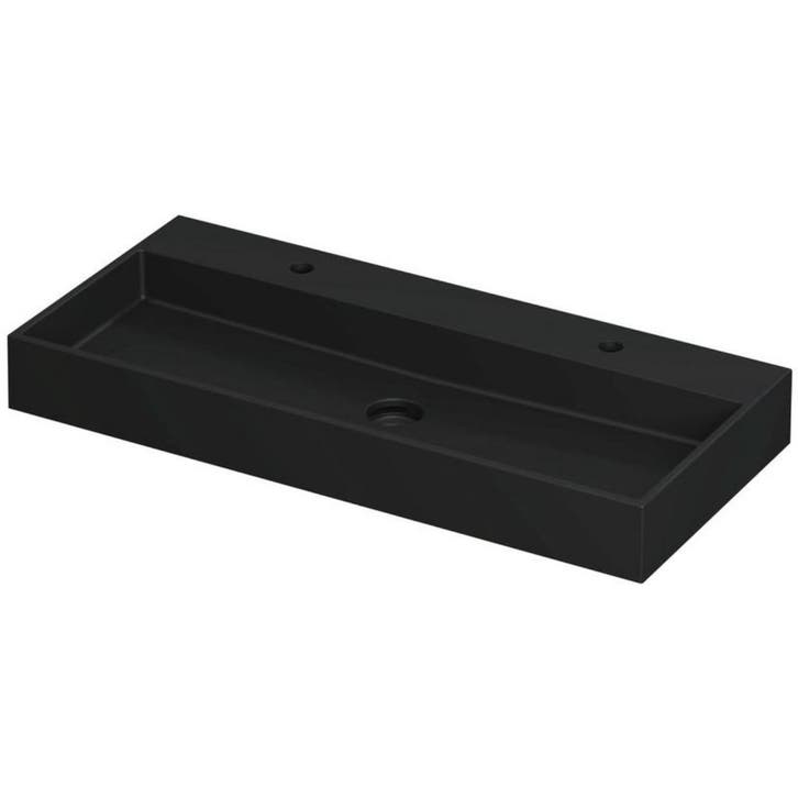 INK United Wastafel Porselein met 2 Kraangaten incl., Doe-het-zelf en Verbouw, Sanitair, Nieuw, Ophalen of Verzenden