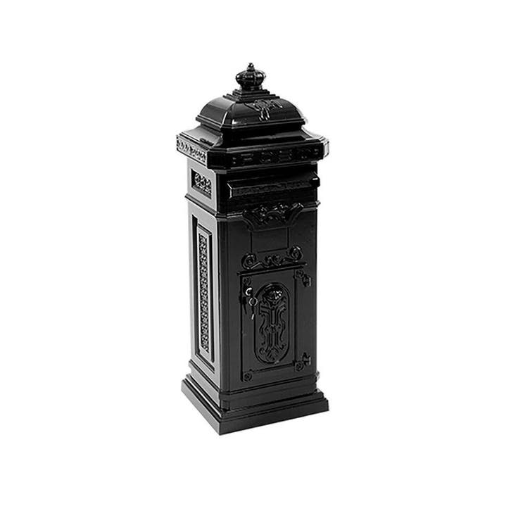 Basic nostalgische staande kolombrievenbus - zwart, Tuin en Terras, Brievenbussen, Nieuw, Verzenden