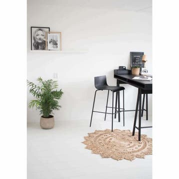 Workliving Barkruk Puur Eiken Zwart (Kantoor inrichting), Verzenden, Nieuw in verpakking