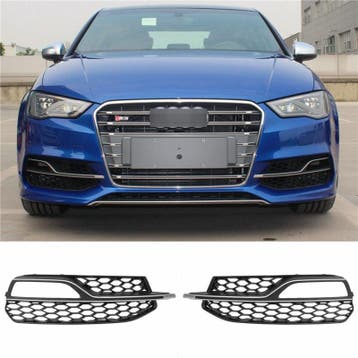 Mistlamp Grillen Audi S3 8V 13-16 zwart-chroom, Auto-onderdelen, Overige Auto-onderdelen, Ophalen of Verzenden, Nieuw