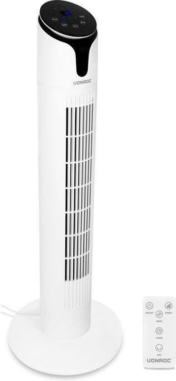2dekans | VONROC Luxe Ventilator - Torenventilator – hoogte, Ophalen of Verzenden, Zo goed als nieuw