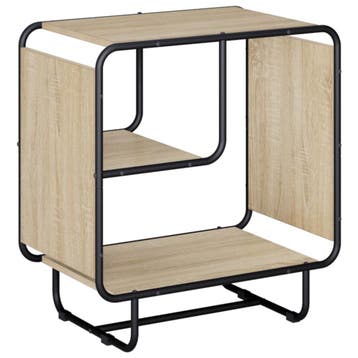 vidaXL Dressoir Sonoma Eiken 60 x 37.5 x 64.5 cm Bewerkt, Verzenden, Nieuw, Overige houtsoorten, Minder dan 50 cm