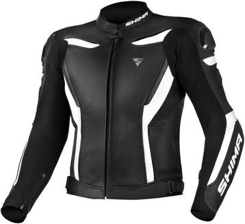 SHIMA Chase Zwart Wit Leren Motorjas, Nieuw met kaartje, Jas | leer, SHIMA, Heren